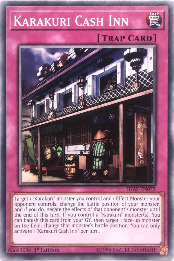 Karakuri Cash Inn (IGAS-EN073) [Common] - Yu-Gi-Oh!