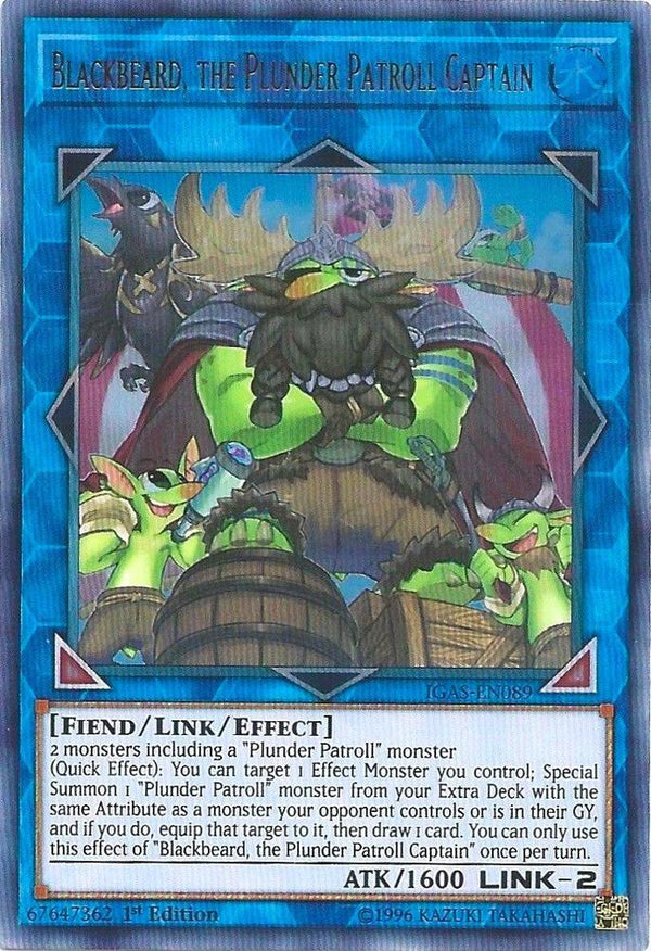 Blackbeard, the Plunder Patroll Captain (IGAS-EN089) [Ultra Rare] - Yu-Gi-Oh!
