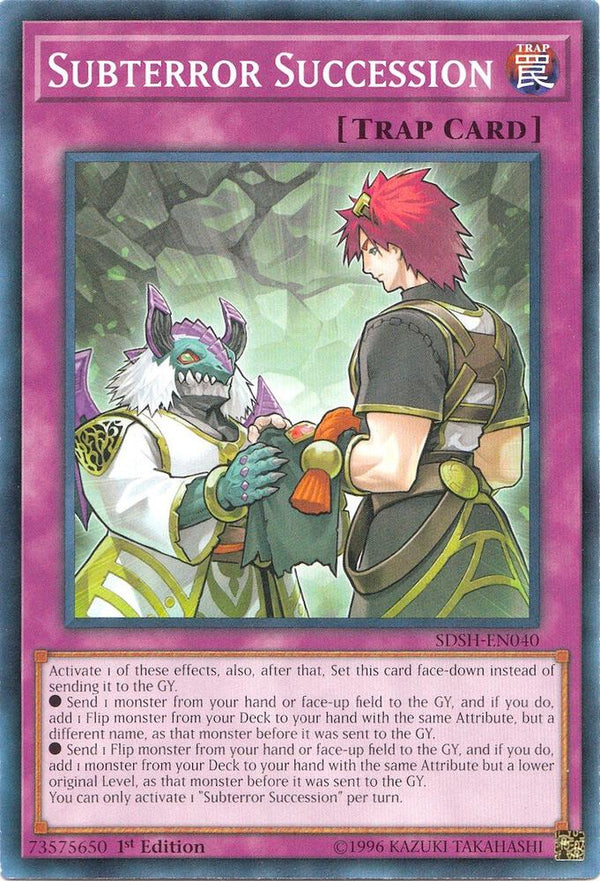 Subterror Succession (SDSH-EN040) [Common] - Yu-Gi-Oh!