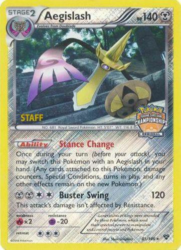Aegislash - 85/146 (Regional Championships) [Staff] - Pokémon