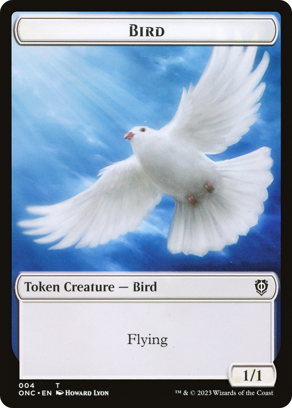 Bird // Cat Double-Sided Token [Phyrexia: All Will Be One Commander Tokens] - Magic: The Gathering
