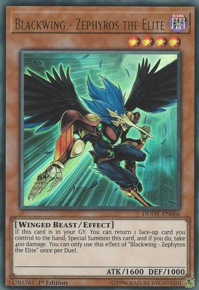Blackwing - Zephyros the Elite (DUOV-EN066) [Ultra Rare] - Yu-Gi-Oh!