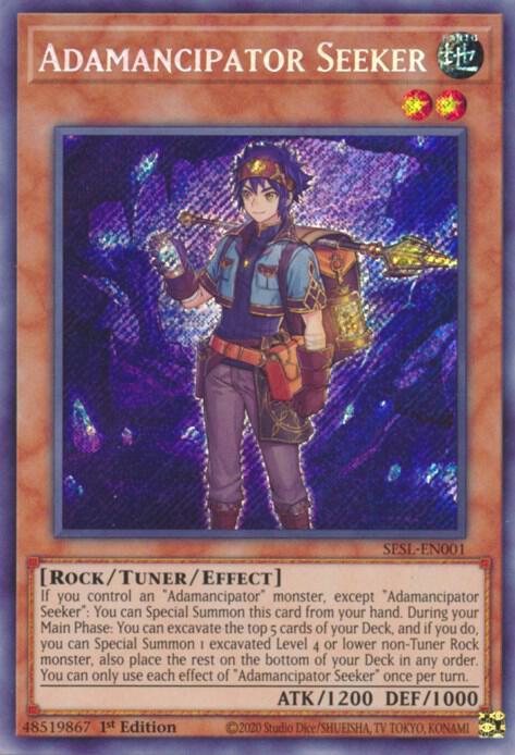 Adamancipator Seeker (SESL-EN001) [Secret Rare] - Yu-Gi-Oh!
