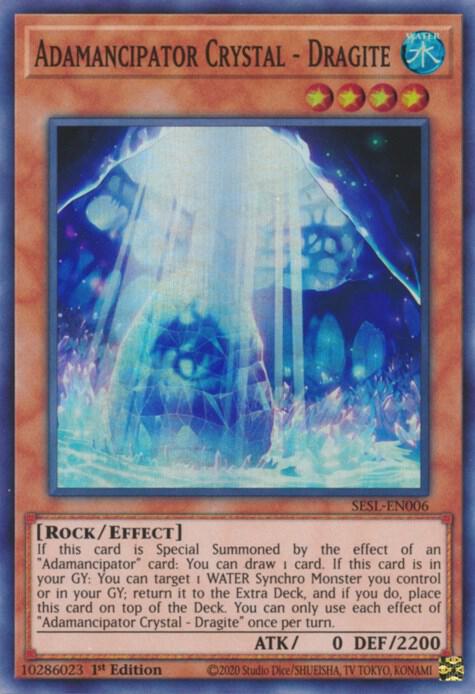 Adamancipator Crystal - Dragite (SESL-EN006) [Super Rare] - Yu-Gi-Oh!