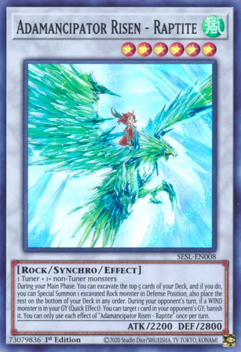 Adamancipator Risen - Raptite (SESL-EN008) [Super Rare] - Yu-Gi-Oh!