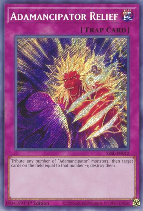 Adamancipator Relief (SESL-EN012) [Secret Rare] - Yu-Gi-Oh!