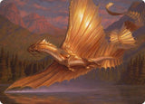 Adult Gold Dragon Art Card [Dungeons & Dragons: Adventures in the Forgotten Realms Art Series] - Magic: The Gathering