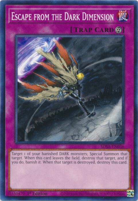 Escape from the Dark Dimension