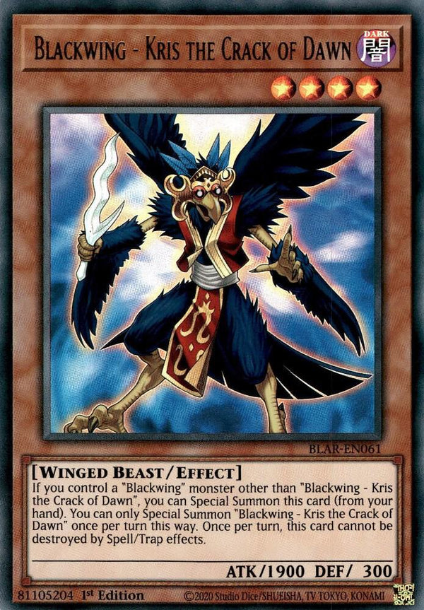 Blackwing - Kris the Crack of Dawn (BLAR-EN061) [Ultra Rare] - Yu-Gi-Oh!