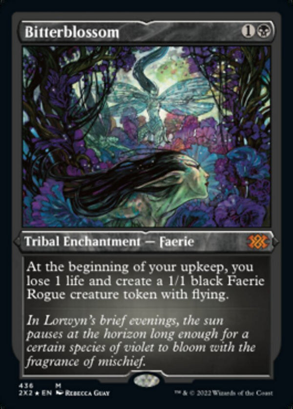 Bitterblossom (Foil Etched) [Double Masters 2022] - Magic: The Gathering