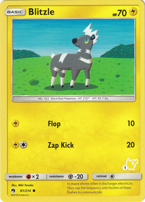Blitzle - 81/214 (#1 Pikachu Stamped) - Pokémon