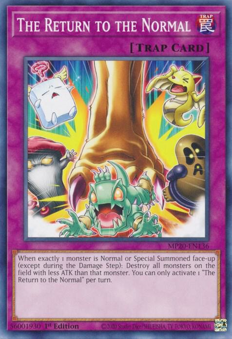 The Return to the Normal (MP20-EN136) [Common] - Yu-Gi-Oh!