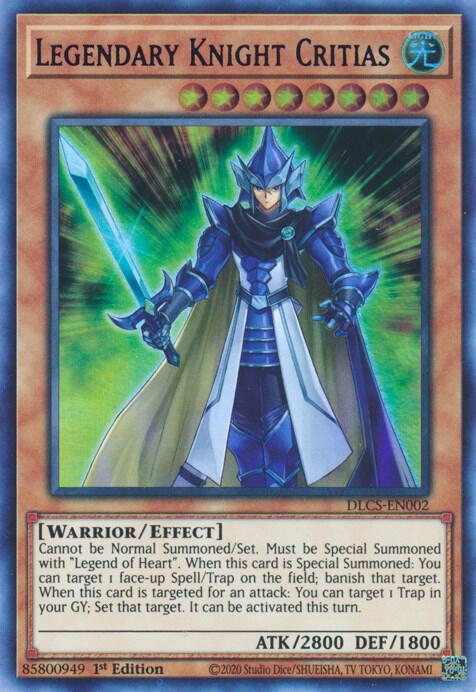 Legendary Knight Critias (Blue) (DLCS-EN002) [Ultra Rare] - Yu-Gi-Oh!