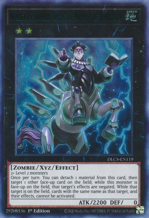 Number 45: Crumble Logos the Prophet of Demolition (Green) (DLCS-EN119) [Ultra Rare] - Yu-Gi-Oh!