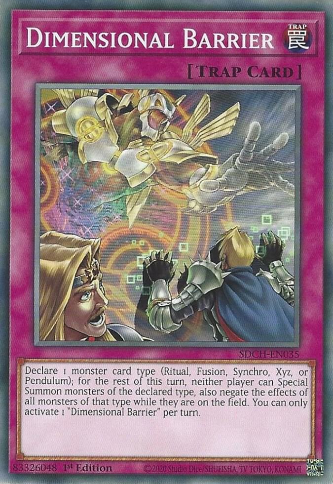 Dimensional Barrier