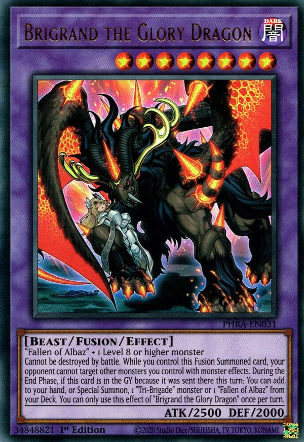 Brigrand the Glory Dragon (PHRA-EN031) [Ultra Rare] - Yu-Gi-Oh!