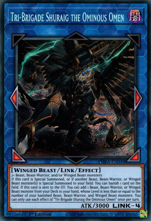 Tri-Brigade Shuraig the Ominous Omen (PHRA-EN048) [Secret Rare] - Yu-Gi-Oh!