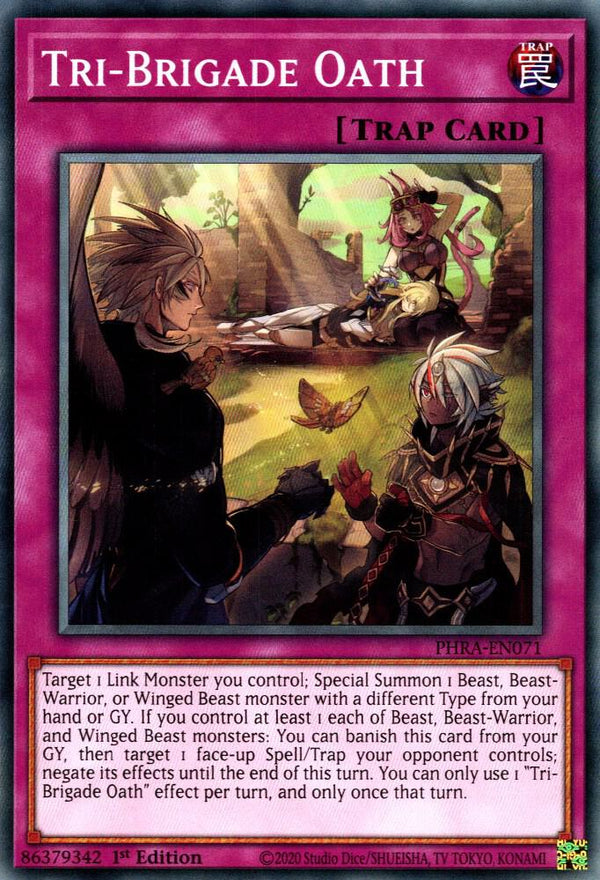 Tri-Brigade Oath (PHRA-EN071) [Common] - Yu-Gi-Oh!