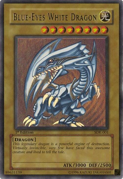 Blue-Eyes White Dragon (SDK-001) [Ultra Rare] - Yu-Gi-Oh!