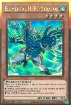 Elemental HERO Stratos (MAGO-EN004) [Premium Gold Rare] - Yu-Gi-Oh!