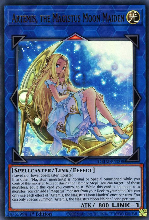 Artemis, the Magistus Moon Maiden (GEIM-EN008) [Ultra Rare] - Yu-Gi-Oh!