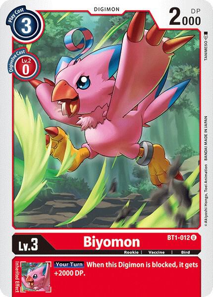 Biyomon - BT1-012 - Digimon Card Game