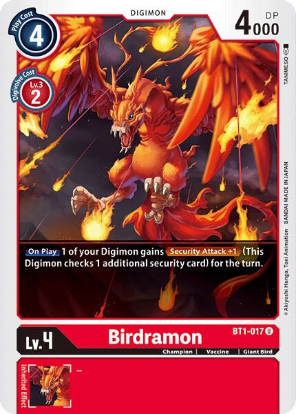Birdramon - BT1-017 - Digimon Card Game