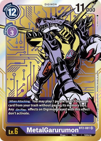 MetalGarurumon - BT2-081 (Alternate Art)