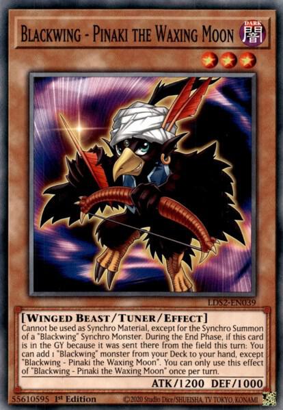 Blackwing - Pinaki the Waxing Moon (LDS2-EN039) [Common] - Yu-Gi-Oh!