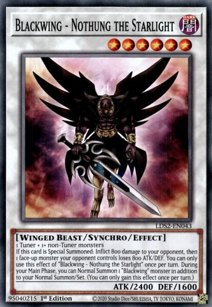 Blackwing - Nothung the Starlight (LDS2-EN043) [Common] - Yu-Gi-Oh!
