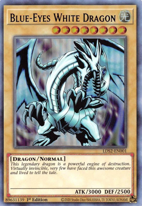 Blue-Eyes White Dragon (Purple) (LDS2-EN001) [Ultra Rare] - Yu-Gi-Oh!