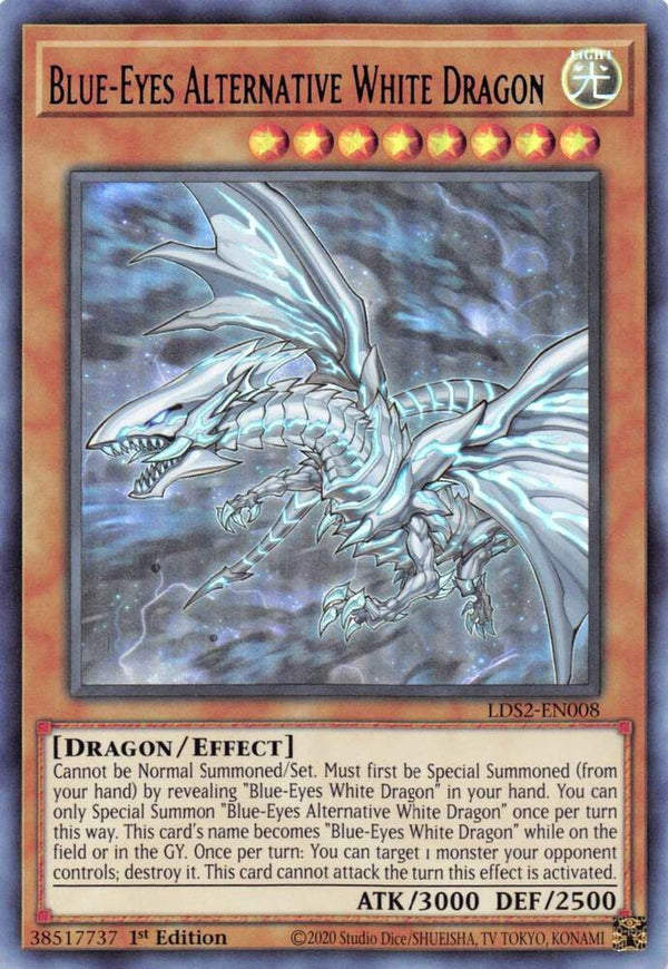 Blue-Eyes Alternative White Dragon (Purple) (LDS2-EN008) [Ultra Rare] - Yu-Gi-Oh!