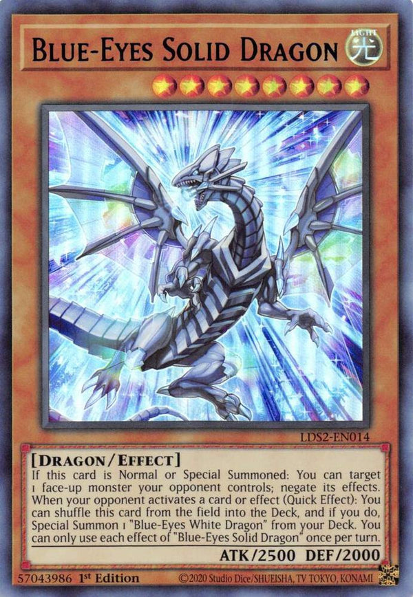 Blue-Eyes Solid Dragon (Blue) (LDS2-EN014) [Ultra Rare] - Yu-Gi-Oh!