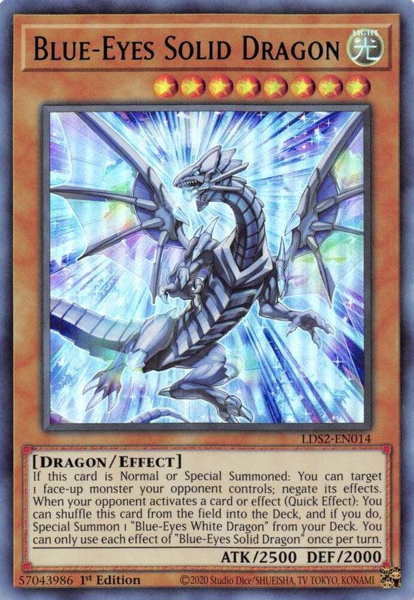 Blue-Eyes Solid Dragon (Green) (LDS2-EN014) [Ultra Rare] - Yu-Gi-Oh!