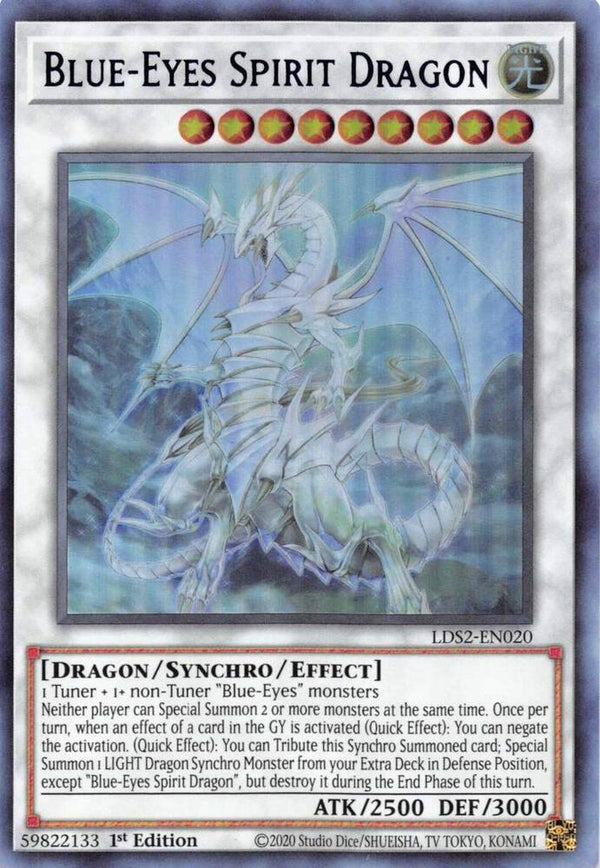Blue-Eyes Spirit Dragon (Blue) (LDS2-EN020) [Ultra Rare] - Yu-Gi-Oh!
