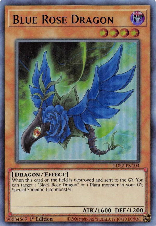 Blue Rose Dragon (Purple) (LDS2-EN104) [Ultra Rare] - Yu-Gi-Oh!