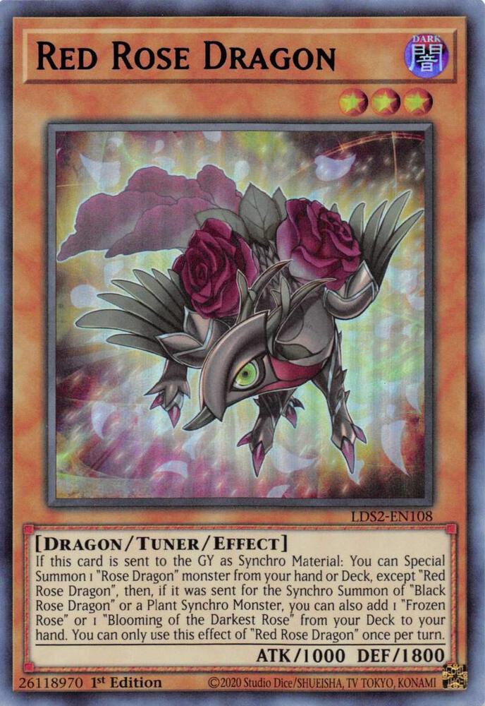 Red Rose Dragon (Blue)