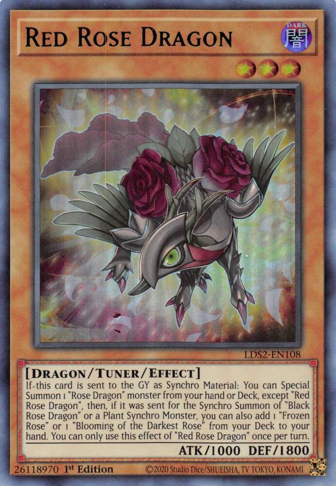 Red Rose Dragon (Green)