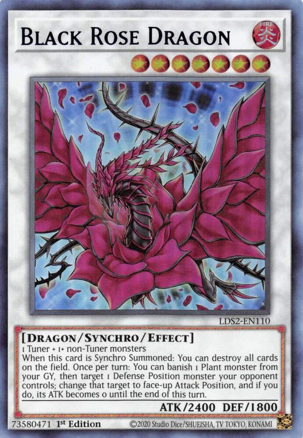 Black Rose Dragon (Blue) (LDS2-EN110) [Ultra Rare] - Yu-Gi-Oh!