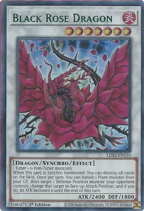 Black Rose Dragon (Green) (LDS2-EN110) [Ultra Rare] - Yu-Gi-Oh!