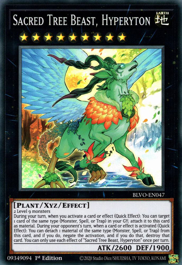 Sacred Tree Beast, Hyperyton (BLVO-EN047) [Super Rare] - Yu-Gi-Oh!