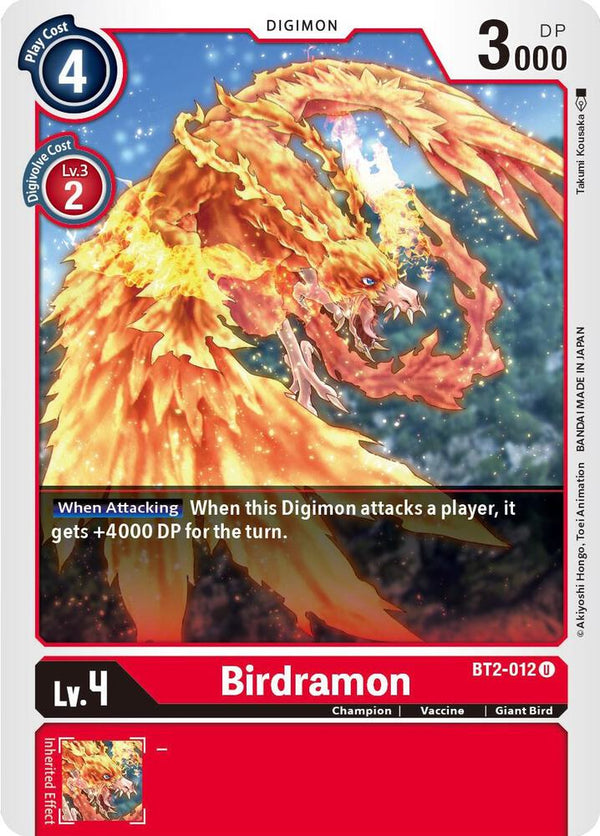 Birdramon - BT2-012 - Digimon Card Game
