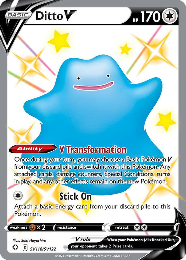 Ditto V (SHFSV SV118/SV122) - Pokémon