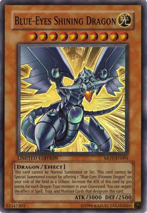 Blue-Eyes Shining Dragon (MOV-EN001) [Super Rare] - Yu-Gi-Oh!