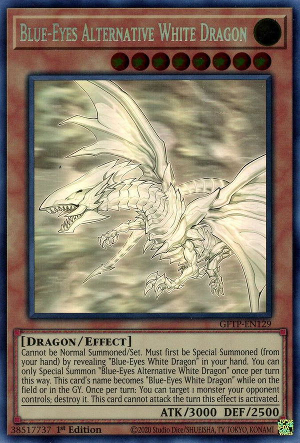 Blue-Eyes Alternative White Dragon (Ghost Rare) (GFTP-EN129) - Yu-Gi-Oh!