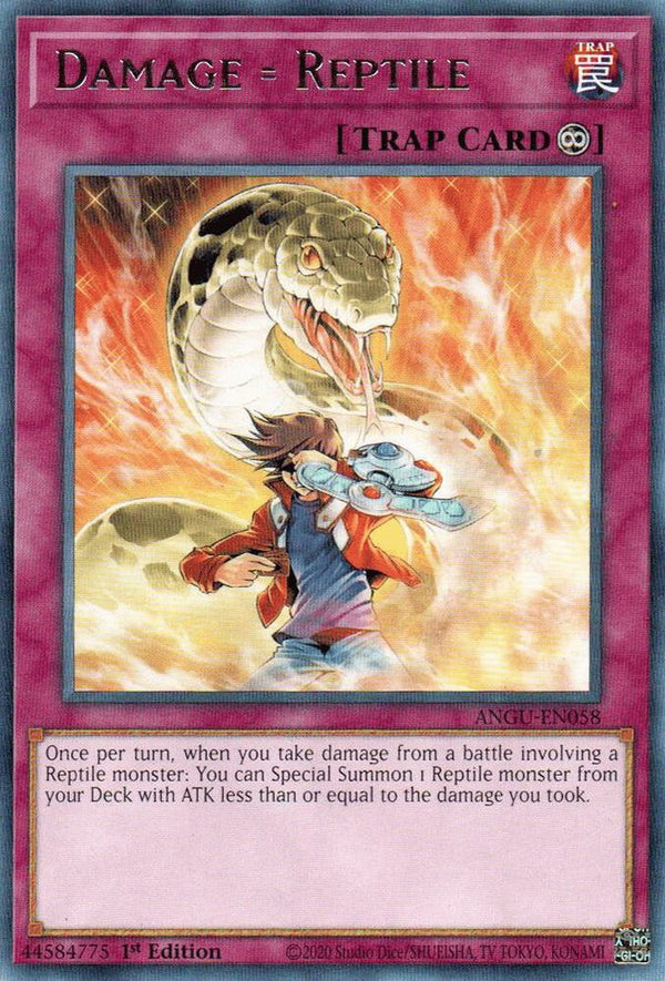 Damage = Reptile (ANGU-EN058) [Rare] - Yu-Gi-Oh!