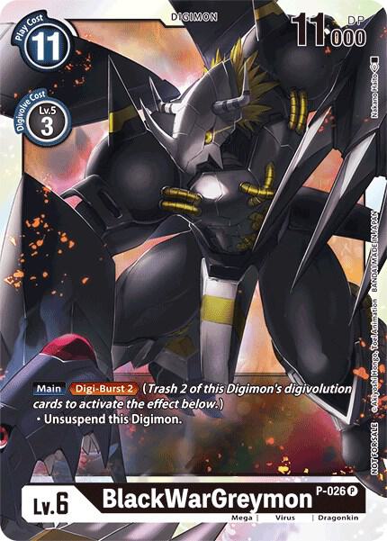 BlackWarGreymon - P-026 - Digimon Card Game