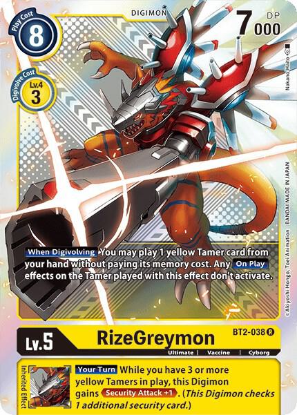 RizeGreymon - BT2-038 (Premium Pack Set 01)
