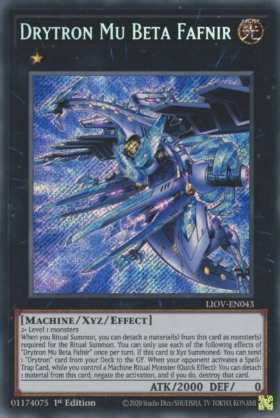 Drytron Mu Beta Fafnir (LIOV-EN043) [Secret Rare] - Yu-Gi-Oh!