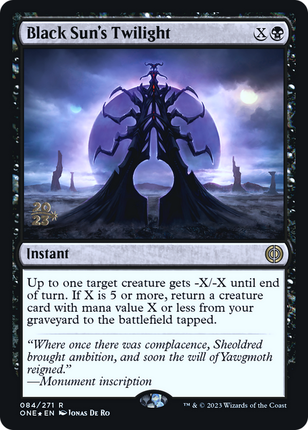 Black Sun's Twilight [Phyrexia: All Will Be One Prerelease Promos] - Magic: The Gathering